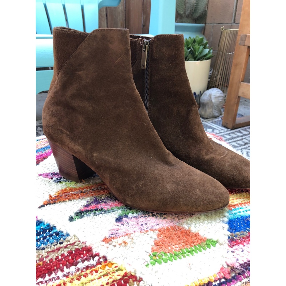 Aquatalia Brown Suede Ankle Boots